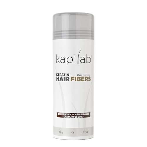 Kapilab Streuhaar Dunkelbraun, Premium Haarpuder zur Haarverdichtung Haarfasern für Dünner Werdenes Haar Keratin Haarpulver Mehr Volumen Hair Fibers für Männer und Frauen - 25 gramm Kapilab Streuhaar Dunkelbraun, Premium Haarpuder zur Haarverdichtung Haarfasern für Dünner Werdenes Haar Keratin Haarpulver Mehr Volumen Hair Fibers für Männer und Frauen - 25 gramm von Kapilab