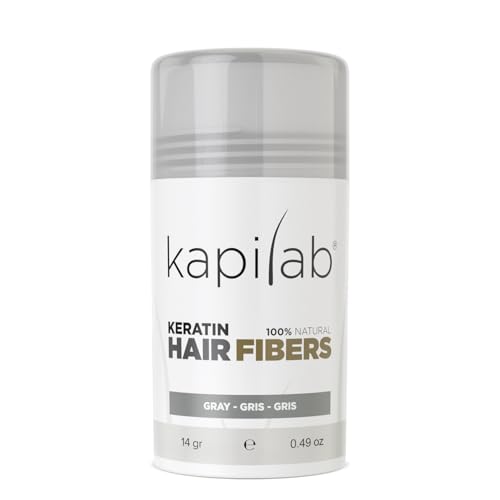 Kapilab Streuhaar Grau, Premium Haarpuder zur Haarverdichtung Haarfasern für Dünner Werdenes Haar Keratin Haarpulver Mehr Volumen Hair Fibers für Männer und Frauen - 12.5 gramm Kapilab Streuhaar Grau, Premium Haarpuder zur Haarverdichtung Haarfasern für Dünner Werdenes Haar Keratin Haarpulver Mehr Volumen Hair Fibers für Männer und Frauen - 12.5 gramm von Kapilab