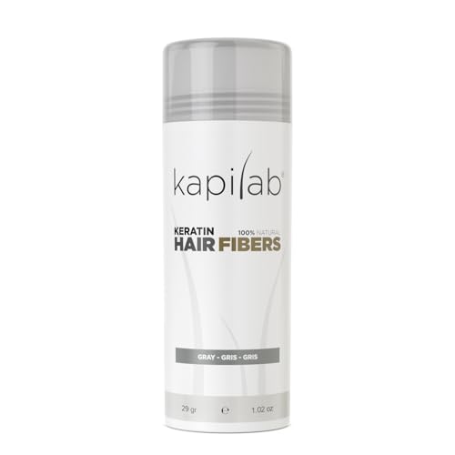 Kapilab Streuhaar Grau, Premium Haarpuder zur Haarverdichtung Haarfasern für Dünner Werdenes Haar Keratin Haarpulver Mehr Volumen Hair Fibers für Männer und Frauen - 25 gramm Kapilab Streuhaar Grau, Premium Haarpuder zur Haarverdichtung Haarfasern für Dünner Werdenes Haar Keratin Haarpulver Mehr Volumen Hair Fibers für Männer und Frauen - 25 gramm von Kapilab