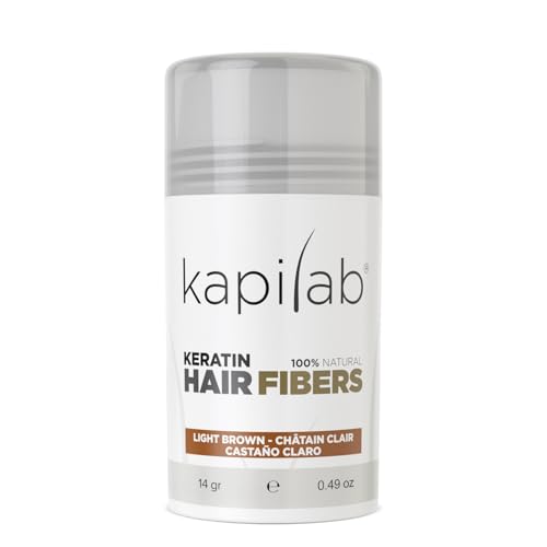 Kapilab Streuhaar Hellbraun, Premium Haarpuder zur Haarverdichtung Haarfasern für Dünner Werdenes Haar Keratin Haarpulver Mehr Volumen Hair Fibers für Männer und Frauen - 12.5 gramm Kapilab Streuhaar Hellbraun, Premium Haarpuder zur Haarverdichtung Haarfasern für Dünner Werdenes Haar Keratin Haarpulver Mehr Volumen Hair Fibers für Männer und Frauen - 12.5 gramm von Kapilab