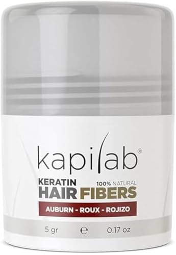 Kapilab Streuhaar Kastanienbraun, Premium Haarpuder zur Haarverdichtung Haarfasern für Dünner Werdenes Haar Keratin Haarpulver Mehr Volumen Hair Fibers für Männer und Frauen - 5 gramm von Kapilab