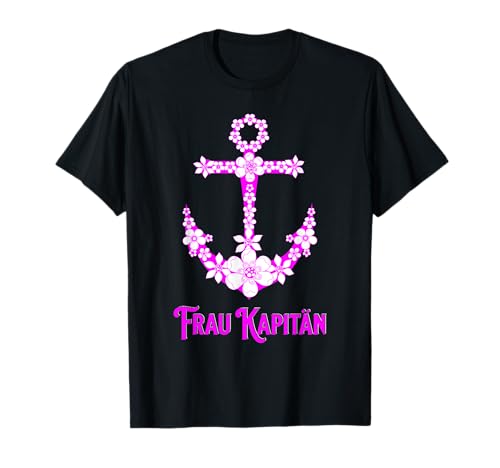 Damen Boot Frauen Kapitän Frau Kapitänin Bootsführerschein T-Shirt Damen Boot Frauen Kapitän Frau Kapitänin Bootsführerschein T-Shirt von Kapitän Geschenk Damen Boot Frau Kapitänin