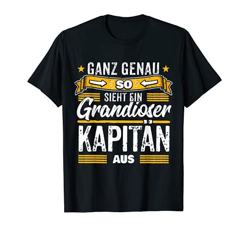 Herren Kapitän T-Shirt Herren Kapitän T-Shirt von Kapitän Geschenk-Idee