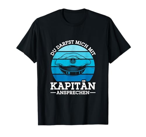 Herren Kapitänsmütze Bootsbesitzer Schiff Motorboot Kapitän T-Shirt Herren Kapitänsmütze Bootsbesitzer Schiff Motorboot Kapitän T-Shirt von Kapitän Kostüm Segeln Zubehör Herren