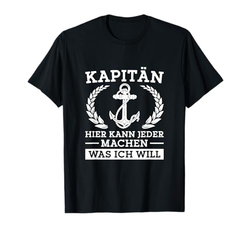 Herren Segeln Anker Boot Segler Segelschiff Kapitän T-Shirt Herren Segeln Anker Boot Segler Segelschiff Kapitän T-Shirt von Kapitän Kostüm Segeln Zubehör Herren