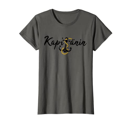 Damen Kapitänin Anker Segelschiff Boot segeln bootfahren Seglerin T-Shirt Damen Kapitänin Anker Segelschiff Boot segeln bootfahren Seglerin T-Shirt von Kapitän und Kapitänin