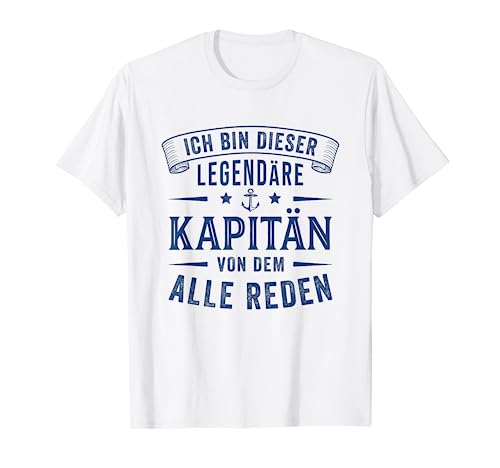 Herren Seemann Legende Segelboot Kapitän T-Shirt Herren Seemann Legende Segelboot Kapitän T-Shirt von Kapitän & Seefahrer Geschenke für Segler