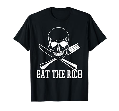 Kapitalismus Wirtschaft Sozialismus Eat The Rich Esst Die Reichen Totenkopf Protest Demo T-Shirt, Herren, Schwarz, S, Kurzarm, Klassische Passform, Punk/Rock Classic Fit Short Sleeve Kapitalismus Wirtschaft Sozialismus Eat The Rich Esst Die Reichen Totenkopf Protest Demo T-Shirt, Herren, Schwarz, S, Kurzarm, Klassische Passform, Punk/Rock Classic Fit Short Sleeve von Kapitalismus Wirtschaft Sozialismus