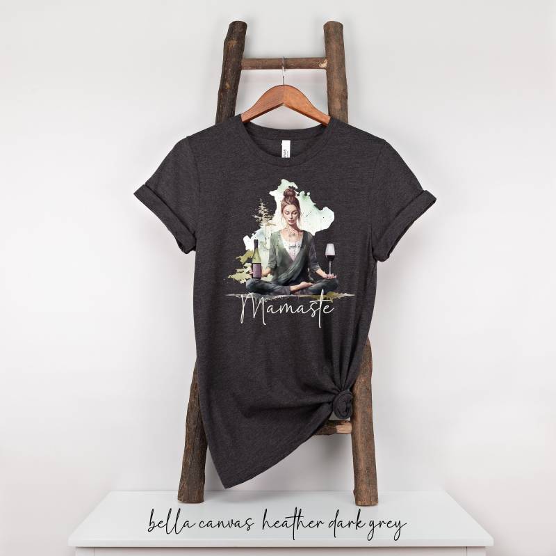 Yoga Shirt Damen Mamaste Namaste T-Shirt Liebhaber Lustiges Geschenk Meditation Klasse Yogi Shirts Kleidung von KapitelNull