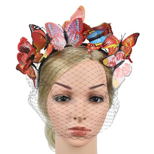 3D Schmetterling Mesh Kopfbedeckung Haarband für Weihnachten und Halloween Party von Kapmore