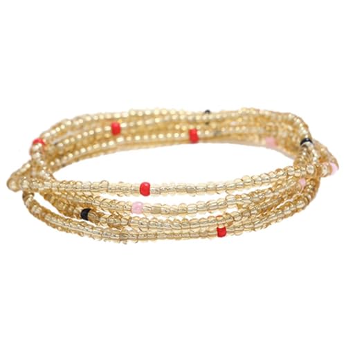 Bauch-Perlenkette für Damen, Bohemian-Taillenschmuck, dekorative Kette für die Taille, 80, Kunststoff, Diamant von Kapmore