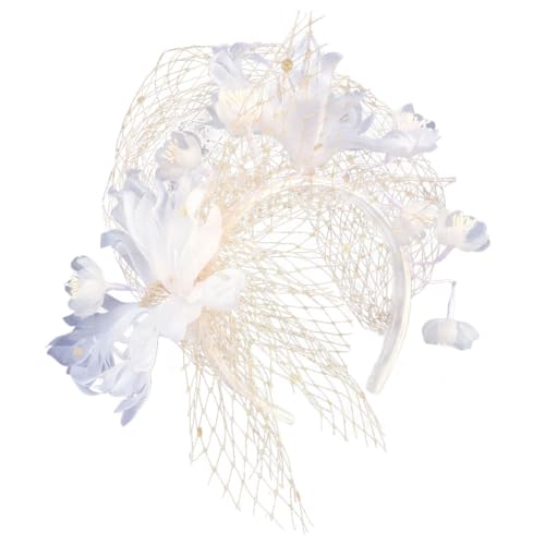 Eleganter, handgefertigter Vintage-Fascinator für Hochzeit, Haarreif, modischer Reifen, für Fotoband von Kapmore