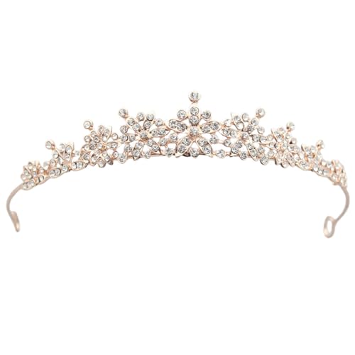 Elegantes Braut-Stirnband für Frauen: Prinzessinnen-Tiara, Strass, Hochzeitskopfschmuck, Einheitsgröße, Metalllegierung von Kapmore