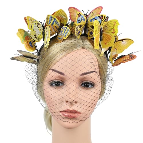 Kapmore Schmetterling 3D Mesh Party Haarreif Halloween Stirnband Weihnachten Kopfbedeckung von Kapmore