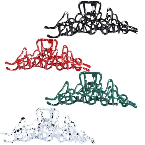 Metall-Haarklammern, 4 Stück, Haarspangen, unregelmäßiger Haarkiefer für Damen von Kapmore