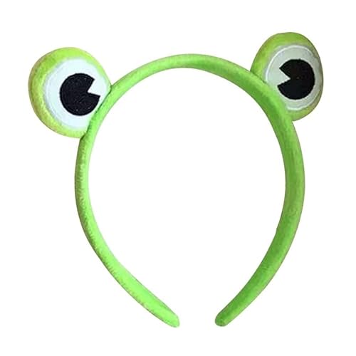 Niedlicher Frosch-Cartoon-Damen-Stirnband, weiches Wickeltuch zum Waschen des Gesichts und Stylen von Haar von Kapmore