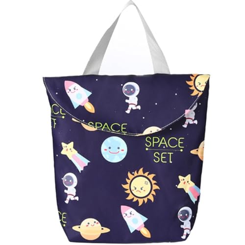 Reise-Baby-Wickeltasche für Kinderwagen – Nass/Trocken-Cartoon-Canvas-Tasche, dekorativ und tragbar, wiederverwendbare Wickeltasche für den Außenbereich, Mehrfarbig. 99, Einheitsgröße von Kapmore