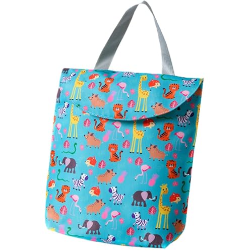 Wickeltasche aus Segeltuch mit Cartoon-Motiv, für Reisen, Kinderwagen kompatibel, wiederverwendbar und dekorativ, multi, Einheitsgröße von Kapmore