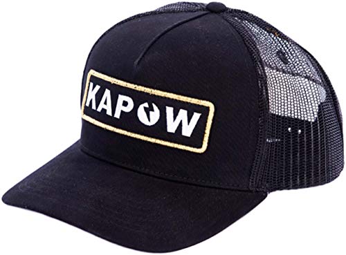 Kapow Meggings Men's Verstellbare Snapback Kappen für Männer (Black Label, One Size) von Kapow Meggings