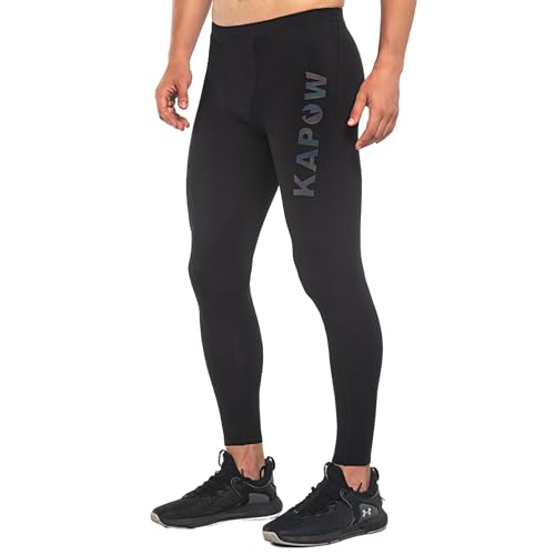 Kapow Compression-X Performance für Herren: Sport-Leggings mit Taschen, ideal für Fitness, Laufen, Joggen, Fußball, Crossfit, Extremsport und Yoga - Lange Männer Leggings von Kapow Meggings