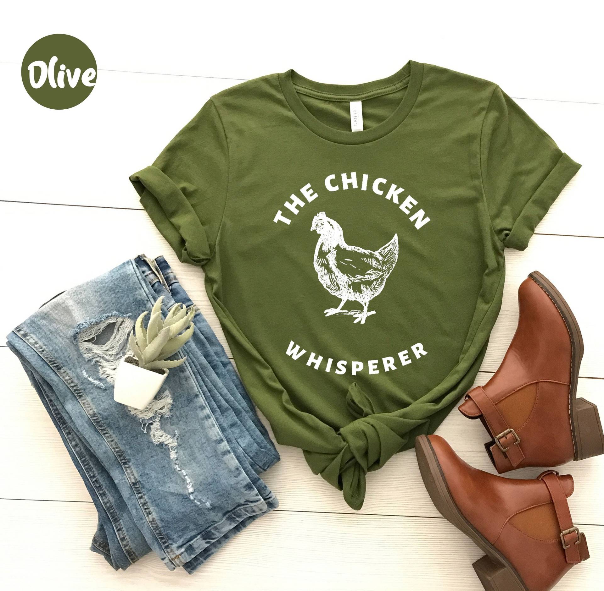 Das Huhn Flüsterer Shirt, Bauernhof Tees, Liebhaber Land Mädchen Hahn, Frauen Shirt von KappClass