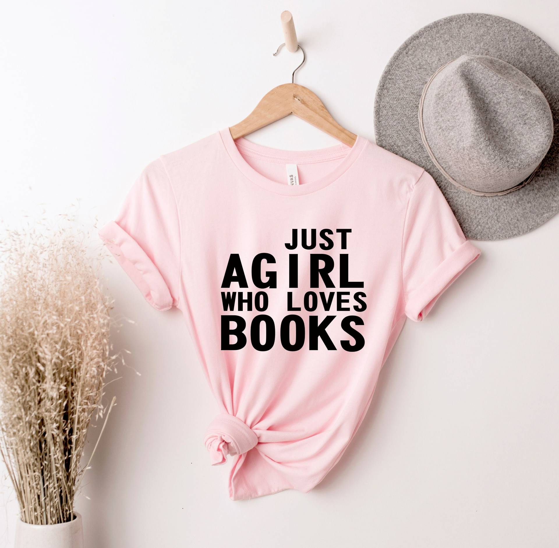 Nur Ein Mädchen, Das Bücher Liebt, Buchliebhaber, Buch Shirt, Bibliothekar Nerd, Lese Bücherwurm Geschenk Für von KappClass