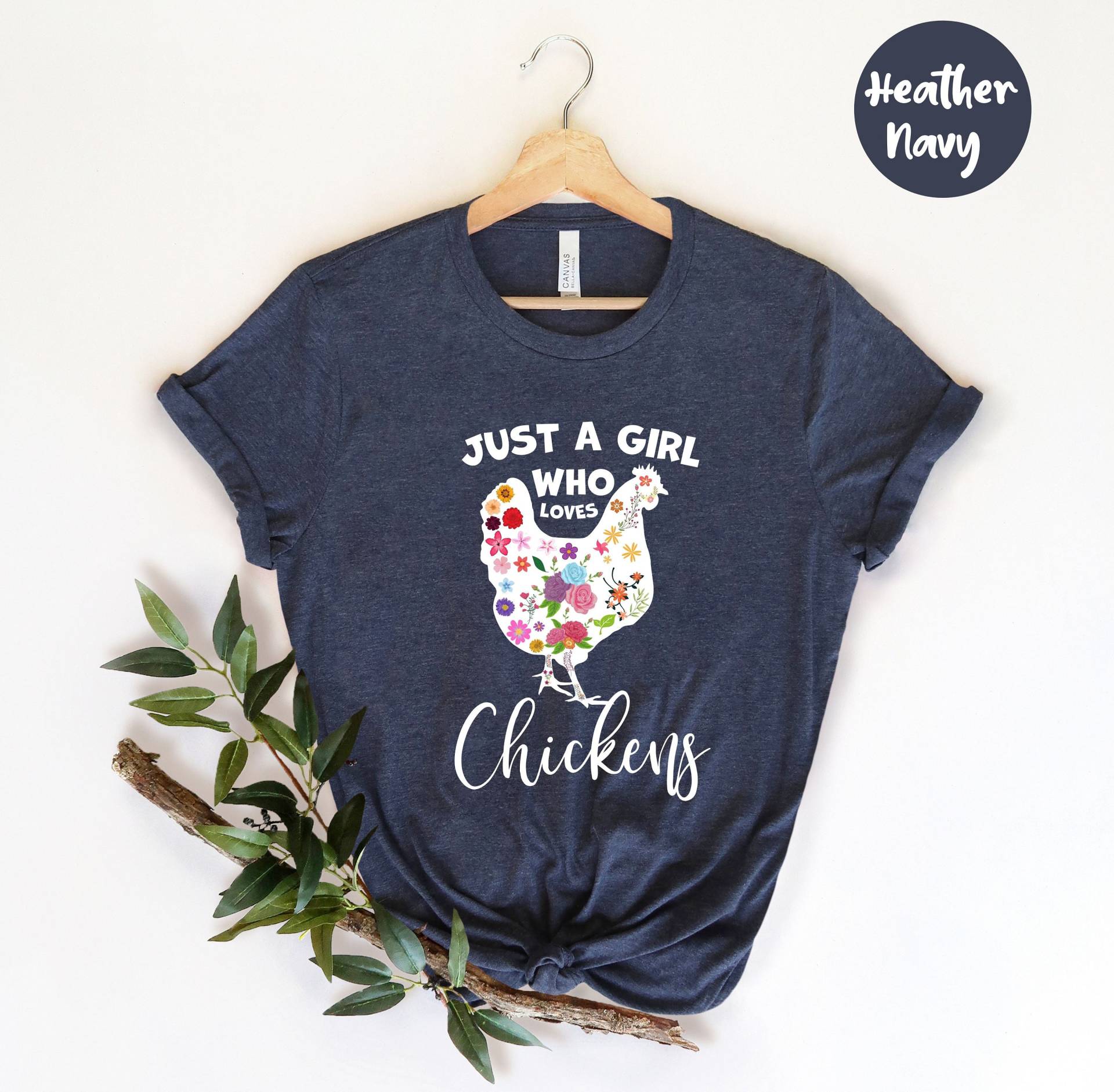 Nur Ein Mädchen, Das Hühner Liebt, Huhn Shirt, Bauernhof Mädchen Liebhaber Shirt von KappClass