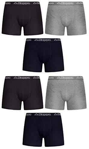 Kappa Herren Unterhose Boxershorts Schwarz Mischung aus Farben M L XL XXL 3 | 6 | 9 Packs - Männer-Unterwäsche (6, XL) von Kappa Boxer