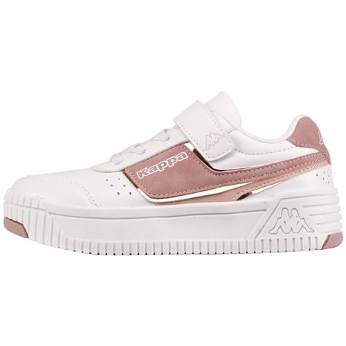 Kappa Jungen Unisex Kinder STYLECODE: 261056K ALDINA K Girls Sneaker, White/Rosé, 25 EU von Kappa