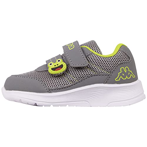 Kappa Deutschland Unisex Baby STYLECODE: 280024M Jak M Sneaker, Grey/Lime, 22 EU von Kappa