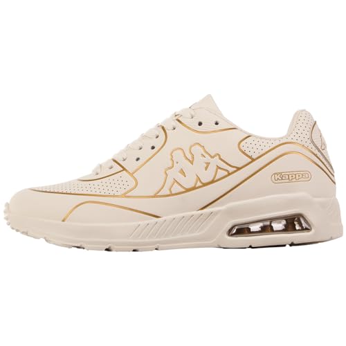 Kappa Deutschland Unisex STYLECODE: 243306GC Harlem EMB GC Women Sneaker, Offwhite/Gold, 37 EU von Kappa Deutschland