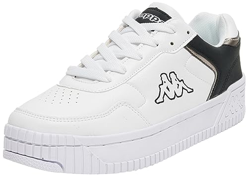 Kappa Unisex STYLECODE: 243351 Aydin Women Sneaker, White/Black, 39 EU von Kappa