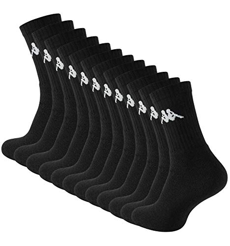 12 Paar Original KAPPA Tennissocken-Sportsocken schwarz von Kappa