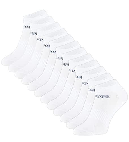 Kappa 12 Paar SNEAKER-Sportsocken mit Mesh-Strick in weiss, Gr. 43-46, 2177 von Kappa