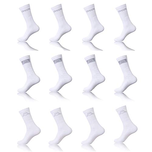 Kappa 12 Paar Tennissocken Weiß Herren 39/42 von Kappa