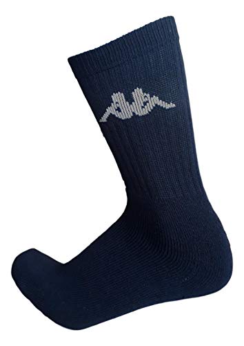 Kappa - 6-9 oder 12 Paar Original Tennissocken weiss, 6 Paar Schwarz, 45-47 von Kappa