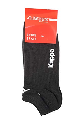 Kappa 6 Paar Socken aus Baumwolle Unisex, Schwarz , 42-44 von Kappa