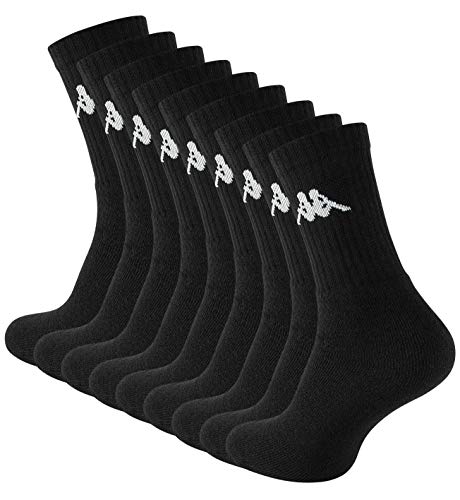 Kappa 9 Paar Original Tennissocken-Sportsocken schwarz (39-42, 9 Paar) von Kappa