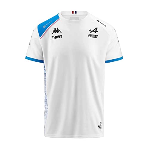 Kappa Abolim Alpine F1 Herren-T-Shirt, weiß, 5XL von Kappa