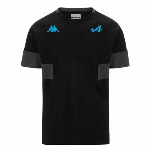 Kappa - Adobi BWT Alpine F1 Team 2024 T-Shirt für Herren, Schwarz, Grau, Blau, 58 von Kappa