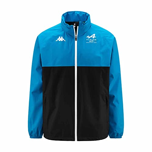 Kappa - Advend BWT Alpine F1 Team 2023 Jacke für Herren, Schwarz, Schwarz, Blau, Rosa, XXXXL von Kappa