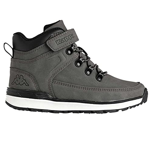 Kappa Astos MD Ev Kid Sneaker, Grau-Schwarz, 28 EU von Kappa