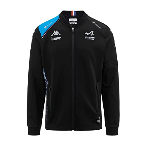 Kappa - Atriso BWT Alpine F1 Team 2023 Jacke für Herren, Schwarz, schwarz / blau, 5X-Large von Kappa