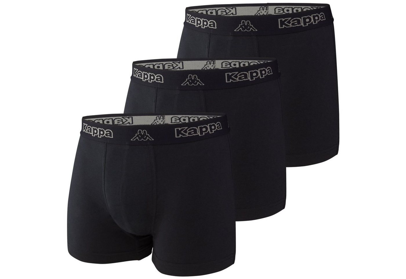 Kappa Boxershorts Basic (3-St) mit Logo-Bund, ohne Eingriff, im 3er Pack von Kappa