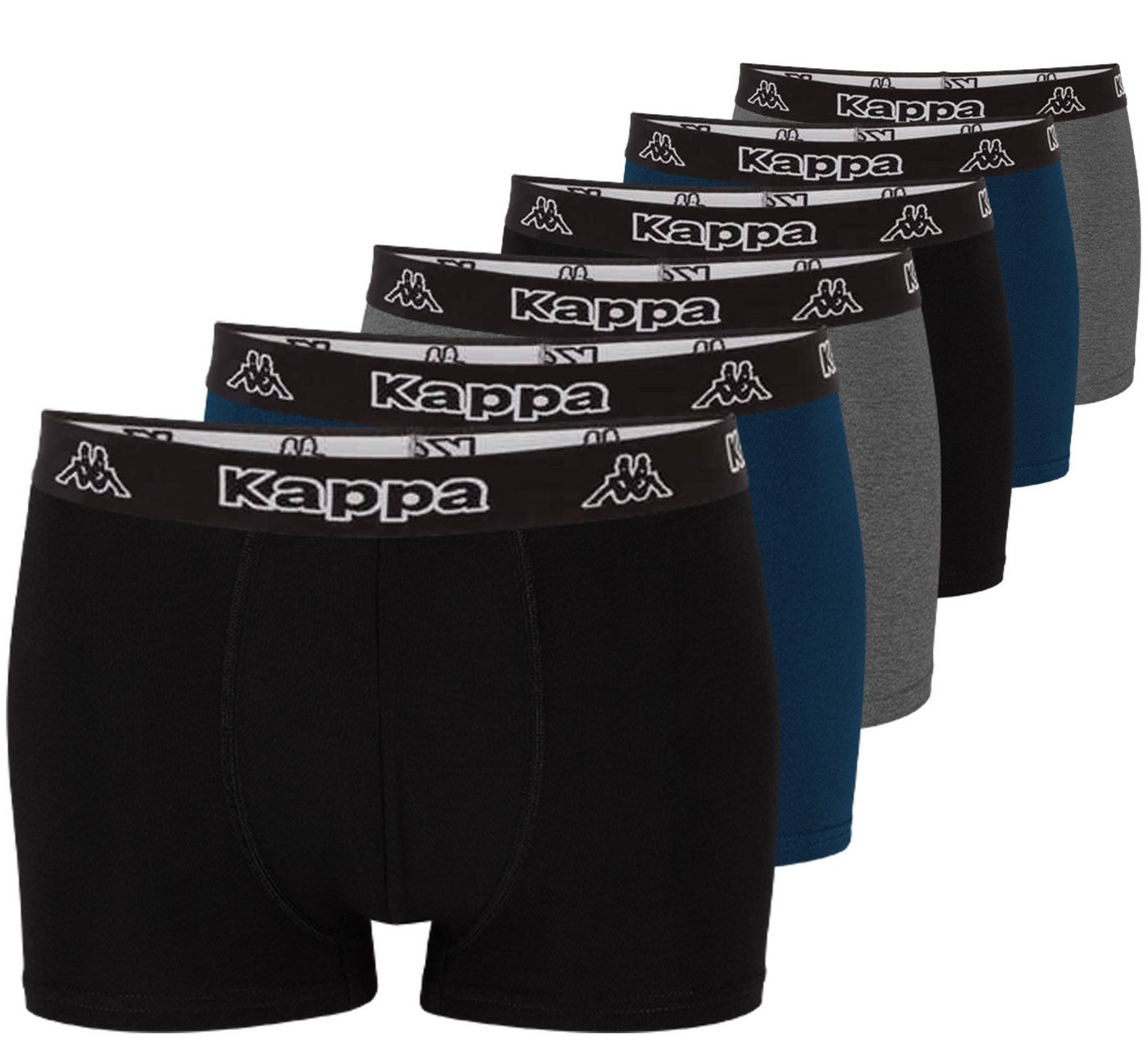 Kappa Boxershorts Retro Pants (6-St) Angenehmes Single Jersey Material von Kappa