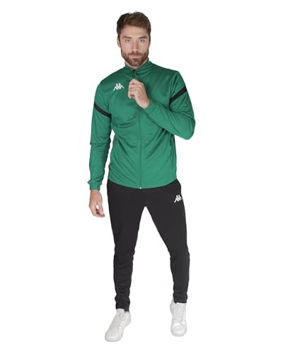 Kappa Unisex-Erwachsene Dalcito Trainingsanzug, Verde/Schwarz, 3XL von Kappa