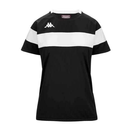 Kappa Damen DARETA T-Shirt, schwarz/weiß, XXL von Kappa