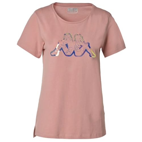 Kappa Damen Iamoto T-Shirt, Rosa, S von Kappa
