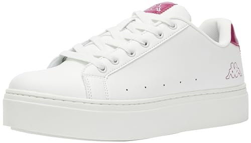 Kappa Damen Isabel Logo Laufschuh, Weiß Fuchsia, 37 EU von Kappa