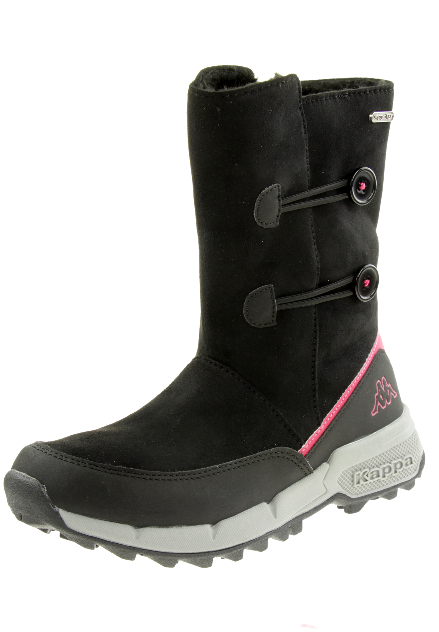 Kappa Damen Kids Stiefelette Winterschuh Boots 260901T schwarz pink von Kappa